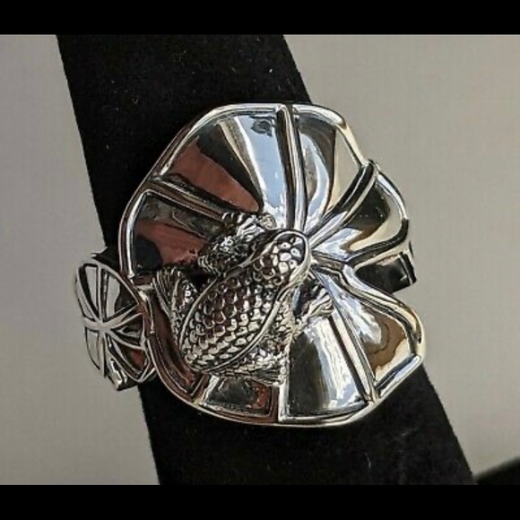 Jewelry - Barry Kieselestein Cord Frog Lily Pad ring 8g Sterling Silver